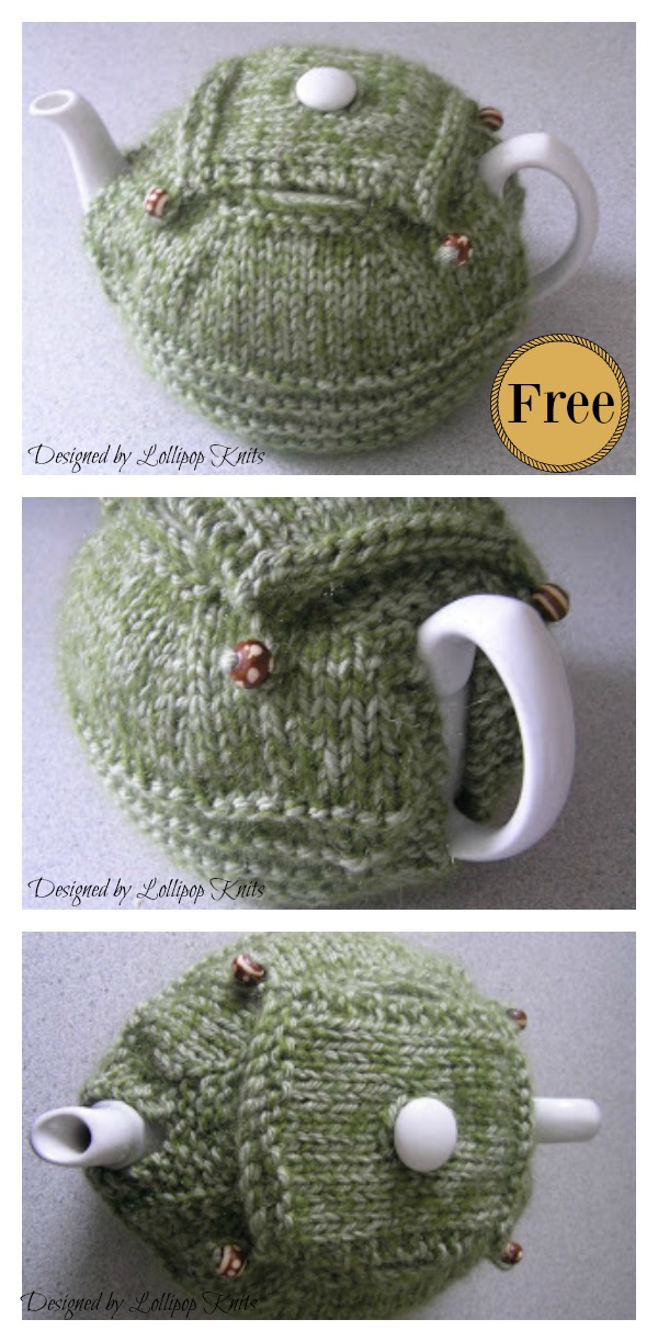 HA011 Knitting Pattern Pure et simple Tea Cozy in DK