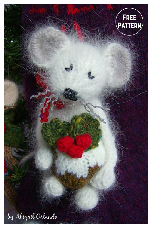 A Very Mice Christmas Pudding Free Knitting Pattern