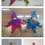 Adorable Mini Doll Keychain Free Knitting Pattern