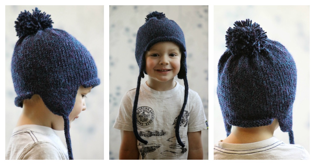 All In The Family Earflap Hat Free Knitting Pattern