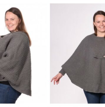 Babywearing Poncho Free Knitting Pattern