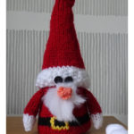 Christmas Cone Santa Free Knitting Pattern