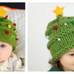 Christmas Tree Hat Free Knitting Pattern