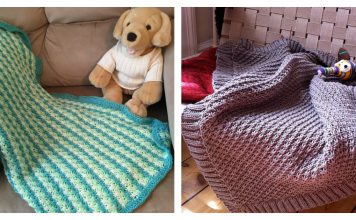 Daisy Stitch Baby Blanket Free Knitting Pattern