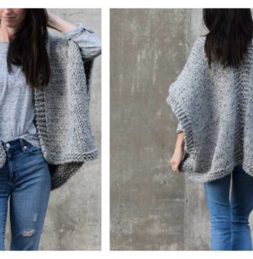 Easy Telluride Kimono Free Knitting Pattern