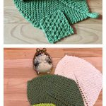 First Sign of Spring Leaf Washcloth Free Knitting Pattern