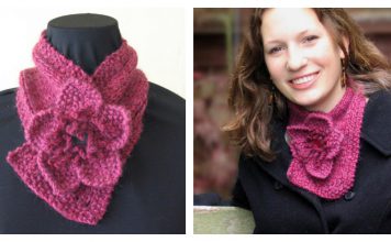 Flora Neck Warmer Scarf Free Knitting Pattern
