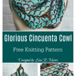 Glorious Cincuenta Cowl Free Knitting Pattern