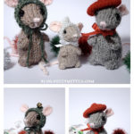 Holiday Mice Free Knitting Pattern