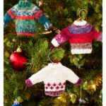 Noel Knit Sweater Ornaments Free Knitting Pattern