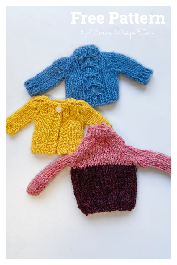 Tiny Sweater Ornament Free Knitting Pattern 