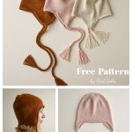 Top-Down Ear Flap Hat Free Knitting Pattern