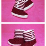 Baby Booties Free Knitting Pattern and Video Tutorial