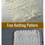 Baby Tree of Life Throw Free Knitting Pattern