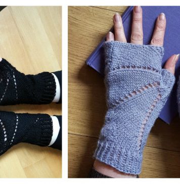 Bat Mitts Free Knitting Pattern