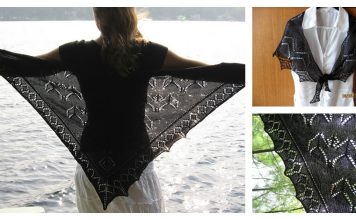 Bat Shawl Free Knitting Pattern