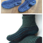 Grown-up Garter Booties Free Knitting Pattern