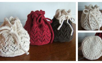 Holiday Gift Bag Free Knitting Pattern