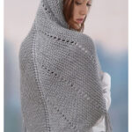 Hoodie Shawl Free Knitting Pattern