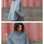 Muscari Poncho Free Knitting Pattern