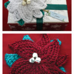 Poinsettia Gift Topper Free Knitting Pattern