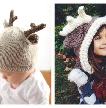 Reindeer Hat Knitting Patterns