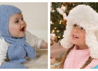 Aviator Earflap Hat Free Knitting Pattern