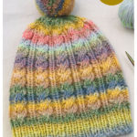 Cabled Beanie Free Knitting Pattern