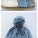 Cabled Slouchy Hat Free Knitting Pattern