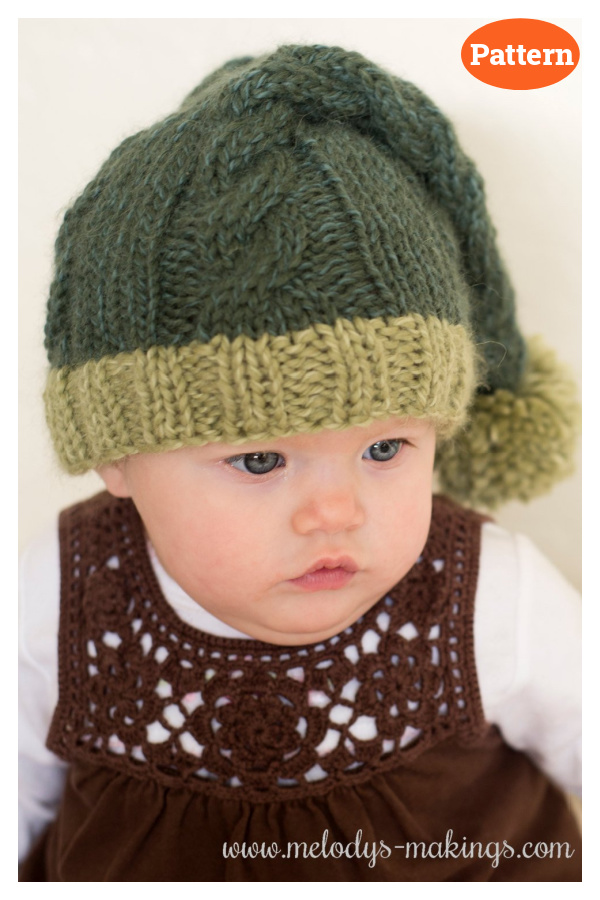 Cabled Stocking Hat Knitting Pattern