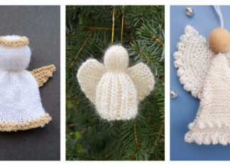 Christmas Angel Ornament Free Knitting Patterns