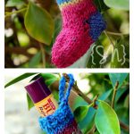 Christmas Stocking Lip Balm Cozy Free Knitting Pattern