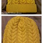 Coupled-Cable Hat Free Knitting Pattern