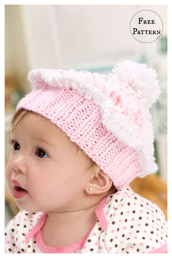 Cupcake Baby Hat Free Knitting Pattern