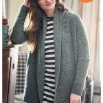 Draw Open-front Cardigan Free Knitting Pattern