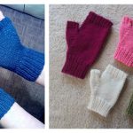 Easy Fingerless Mitts Free Knitting Pattern