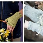 Easy Fingerless Mitts Free Knitting Pattern