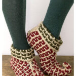 Elf Slippers Free Knitting Pattern