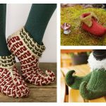 Elf Slippers Free Knitting Pattern