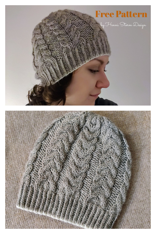Fiona Cable Hat Free Knitting Pattern