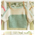 French Macaroon Baby Sweater Free Knitting Pattern