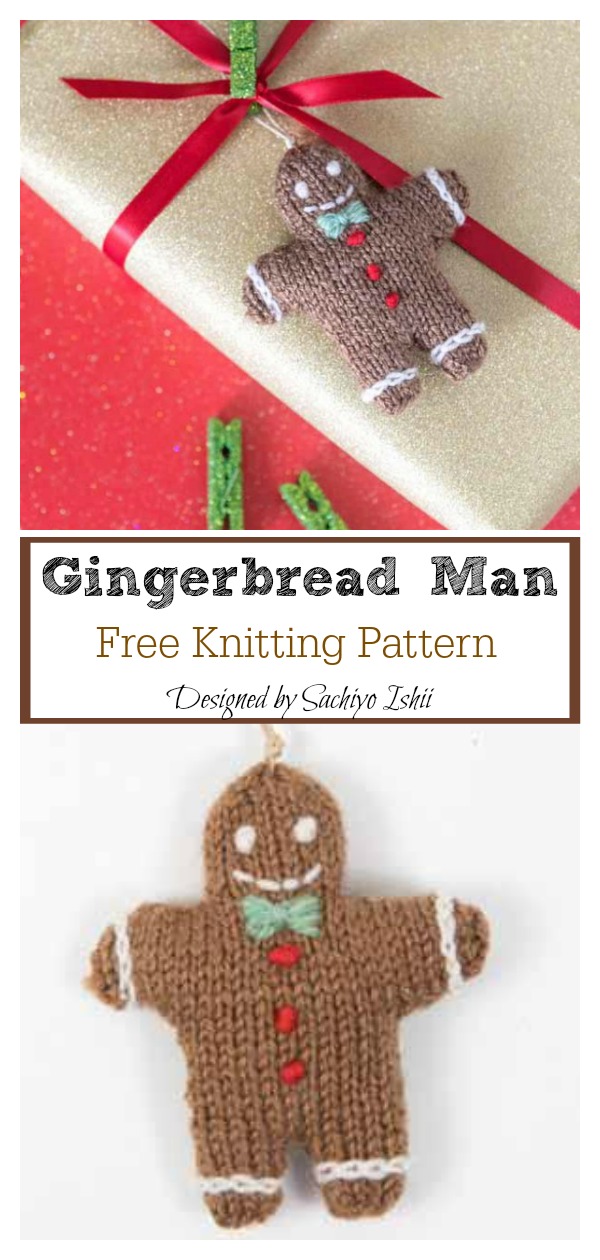 Gingerbread Man Free Crochet Pattern