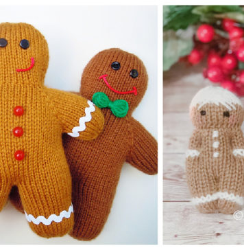 Gingerbread Man Free Knitting Pattern