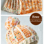 Rise and Shine Hat and Cowl Set Free Knitting Pattern