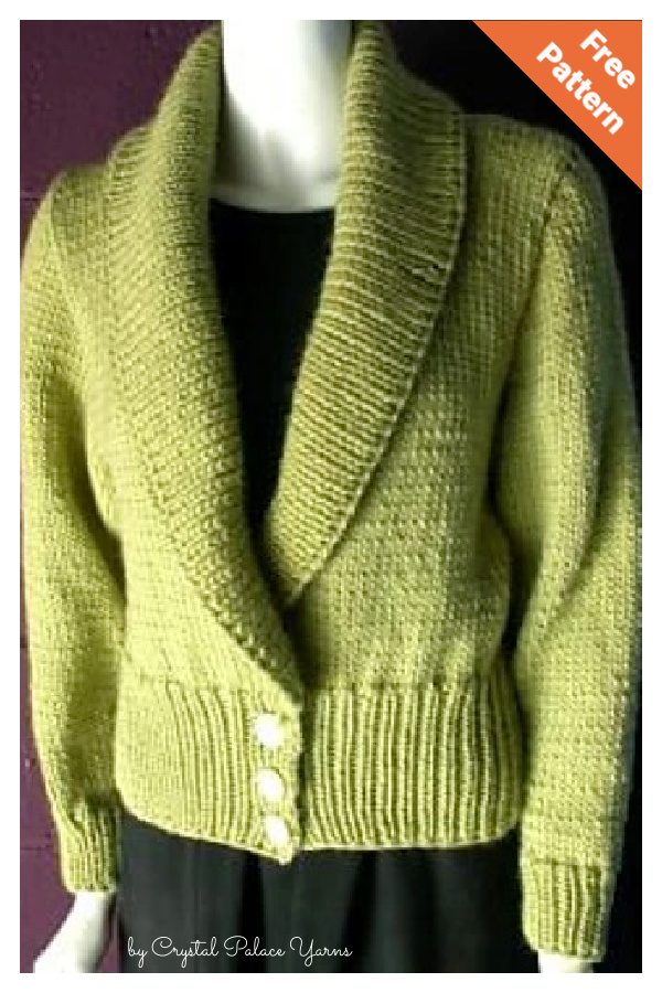 Shawl Collar Cardigan Free Knitting Pattern