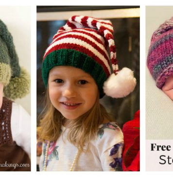 Stocking Hat Free Knitting Pattern