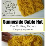 Sunnyside Cable Hat Free Knitting Pattern