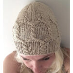 Uni Cabled Hat Free Knitting Pattern