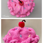 Yummy Cupcake Hat Free Knitting Pattern