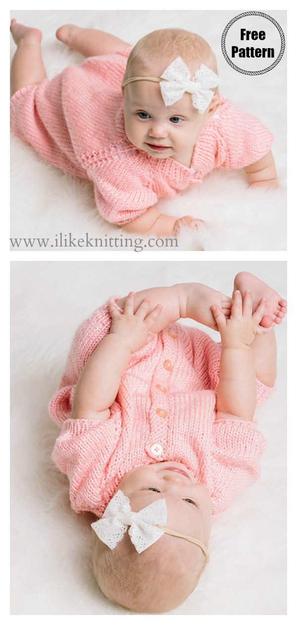 Baby Romper Free Knitting Pattern 